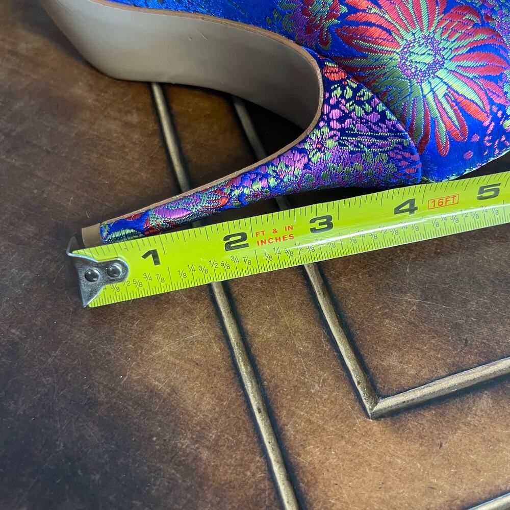 NWTO CARLOS by Carlos Santana Iridescent Embroidered Pump Stiletto SZ 7 - Picture 10 of 10